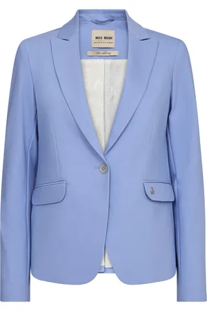 Mos Mosh Kurtki, Kobieta, Niebieski, M, Bawełna, Klasyczny Night Blazer Hydrangea