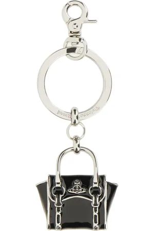 Vivienne Westwood Akcesoria, Kobieta, Czarny, ONE SIZE, Uchwyt na klucze z unikalnym wzorem