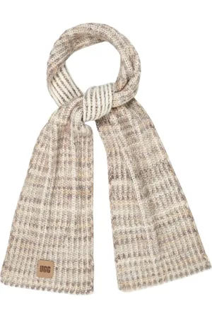 UGG Akcesoria, Kobieta, Beżowy, ONE SIZE, Poliester, Gruby Szal w Prążki Kosmiczne