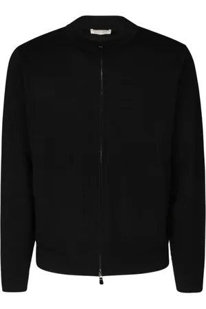 FILIPPO DE LAURENTIIS Swetry, Mężczyzna, Czarny, XL, Zip Bomber Sweater