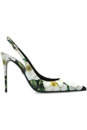 Dolce & Gabbana Buty, Kobieta, Wielobarwność, 39 1/2 EU, Pompy z kwiatowym nadrukiem