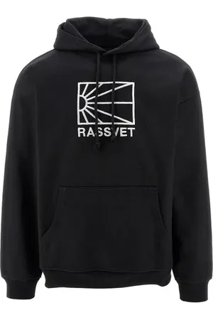 Rassvet Bluzy, Mężczyzna, Czarny, XL, Bawełniana Bluza z Kapturem i Logo
