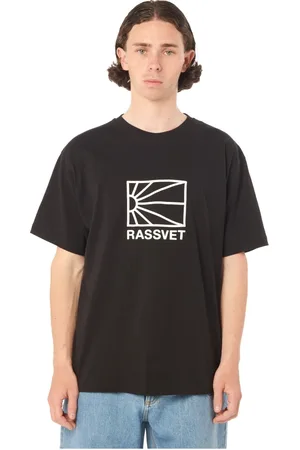 Rassvet Koszulki, Mężczyzna, Czarny, S, Koszulka z Logo i Dzianiny