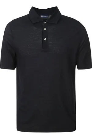 hindustrie Koszulki, Mężczyzna, Niebieski, 5XL, Niebieska Bawełniana Koszulka Polo Z Guzikami