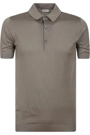 JOHN SMEDLEY Koszulki, Mężczyzna, Beżowy, S, Jasnobrązowy Bawełniany Polo Shirt