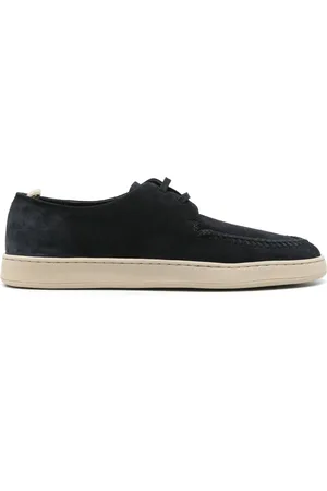 Officine creative Buty, Mężczyzna, Niebieski, 44 EU, Zamsz, Zamszowe buty Derby