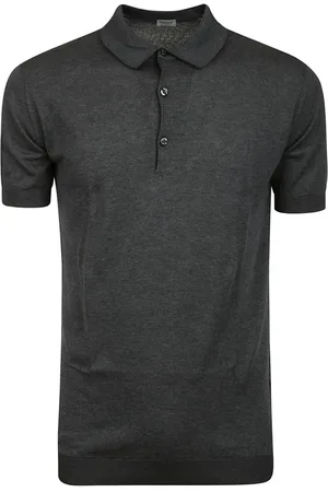 JOHN SMEDLEY Koszulki, Mężczyzna, Czarny, S, Szara Koszulka Polo Slim Fit