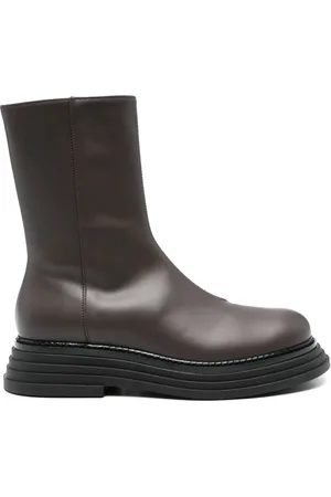 SEMICOUTURE Buty, Kobieta, brązowy, 41 EU, Skórzane Botki