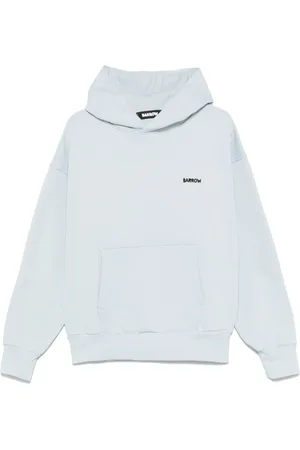BARROW Bluzy, Mężczyzna, Niebieski, S, Niebieski Hoodie z Nadrukiem