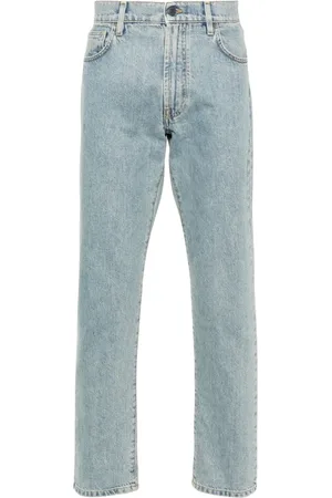Moschino Jeansy, Mężczyzna, Niebieski, L, Denim, Klasyczne Jeansy o prostym krojuyy Denim
