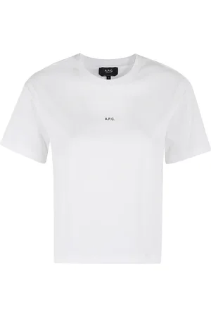 A.P.C. Koszulki, Kobieta, Biały, S, Bawełna, Boxy Micro Logo T-Shirt