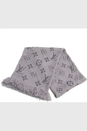LOUIS VUITTON Pre-owned, unisex, Szary, ONE SIZE, Wełna, Pre-owned Wool scarves