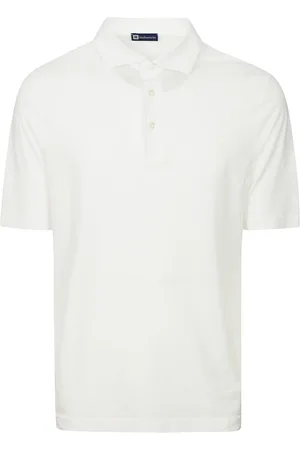 hindustrie Koszulki, Mężczyzna, Biały, 3XL, Biała Bawełniana Polo Koszulka Zapięcie na Guziki