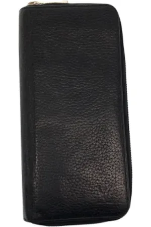 LOUIS VUITTON Pre-owned, Mężczyzna, Czarny, ONE SIZE, Skóra, Pre-owned skórzane portfele