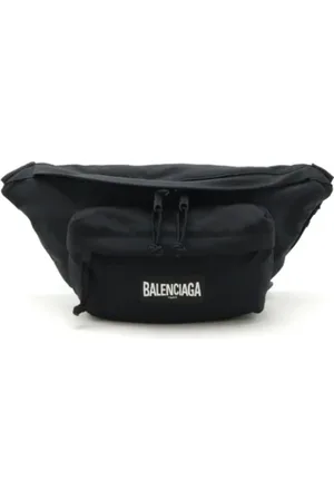 Balenciaga Pre-owned, unisex, Czarny, ONE SIZE, Nylon, Pre-owned Canvas crossbody-bags