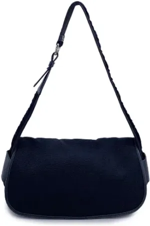Saint Laurent Pre-owned, Kobieta, Czarny, ONE SIZE, Satyna, Pre-owned Satin shoulder-bags