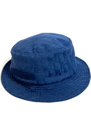 Dior Pre-owned, Kobieta, Niebieski, ONE SIZE, Pre-owned Fabric hats