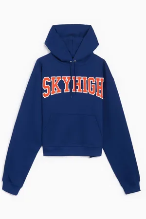 Sky High Farm Bluzy, Mężczyzna, Niebieski, S, Bluza robocza z kieszenią na przodzie
