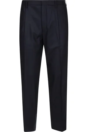 hindustrie Spodnie, Mężczyzna, Niebieski, S, Eleganckie Spodnie Chino