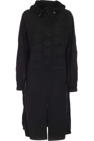 DKNY Płaszcze, Kobieta, Czarny, S, Nylon, Długa Wiatrówka