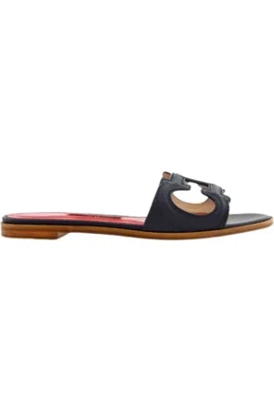 Carolina Herrera Buty, Kobieta, Czarny, 37 EU, Skóra, Slidersy
