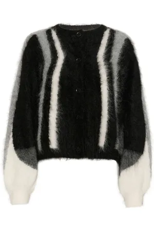 Gestuz Swetry, Kobieta, Czarny, L, Nylon, Sweter Safigz Cardigan Knit