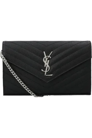 Saint Laurent Torebki, Kobieta, Czarny, ONE SIZE, Skóra, Torebka na łańcuszku