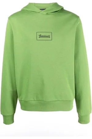 HERNO Bluzy, Mężczyzna, Zielony, S, Bawełna, Bawełniana Bluza z Kapturem
