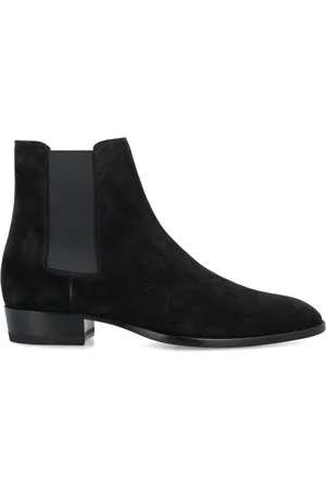Saint Laurent Buty, Mężczyzna, Czarny, 42 EU, Skóra, Chelsea Botkiy Wyatt