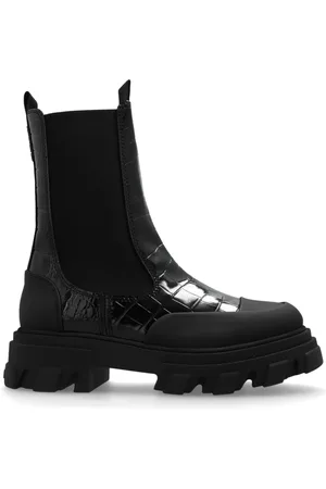 Ganni Buty, Kobieta, Czarny, 37 EU, Botki damskie