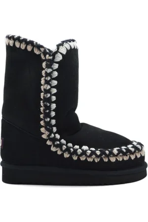 Mou Buty, Kobieta, Czarny, 36 EU, Skóra, Eskimo 24 Buty z 3D przeszyciami