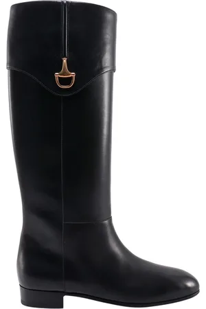 Gucci Buty, Kobieta, Czarny, 40 EU, Skóra, Wysokie Botki