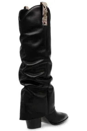 Steve Madden Buty, Kobieta, Czarny, 40 EU, Skóra, Kozaki Lassy