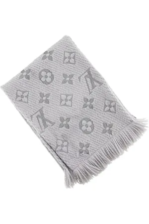LOUIS VUITTON Pre-owned, Kobieta, Szary, ONE SIZE, Wełna, Pre-owned Logomania Muffler