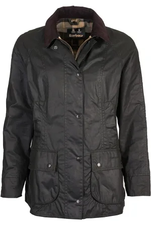 Barbour Kurtki, Kobieta, Zielony, L, Bawełna, Kurtka woskowa Beadnell