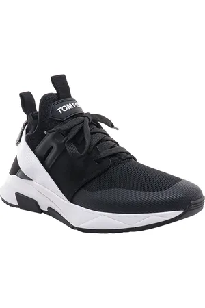 Tom Ford Buty, Mężczyzna, Czarny, 44 EU, Nylon, Sneakersy z nylonu i zamszu
