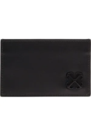 OFF-WHITE Akcesoria, Mężczyzna, Czarny, ONE SIZE, Skóra, Jitney Simple Card Case
