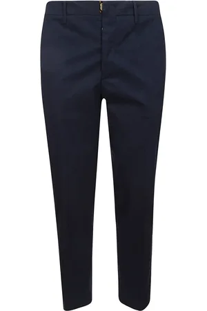 hindustrie Spodnie, Mężczyzna, Niebieski, 3XL, Niebieskie Spodnie Chino z Pętlami na Pasek