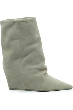 vic matiè Buty, Kobieta, Beżowy, 37 1/2 EU, Zamsz, Minimalistyczny botek Cocoon w kolorze kości słoniowej