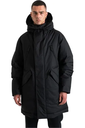 Dsquared2 Płaszcze, Mężczyzna, Czarny, M, Poliester, Parka
