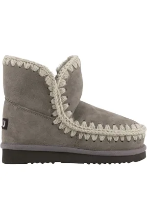 Mou Buty, Kobieta, Szary, 40 EU, Skóra, Botki Elgry Eskimo 18