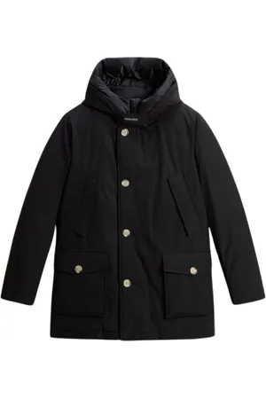 Woolrich Płaszcze, Mężczyzna, Czarny, S, Bawełna, Parka Arctic