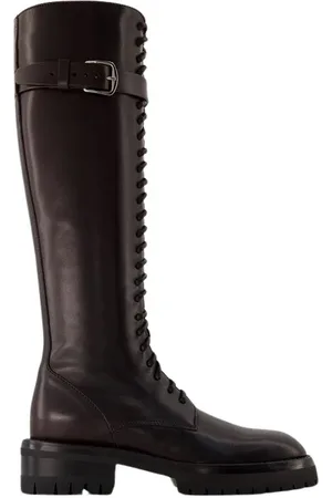 ANN DEMEULEMEESTER Buty, Kobieta, Czerwony, 36 EU, Skóra, Kozaki Lijsbet
