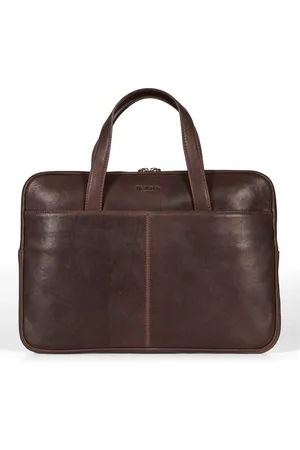 Howard London Torebki, Mężczyzna, brązowy, ONE SIZE, Skóra, Torba na laptopa