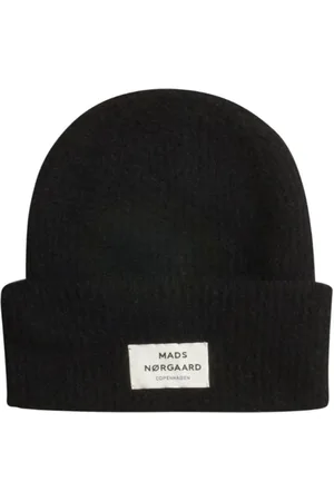 Mads Norgaard Akcesoria, unisex, Czarny, ONE SIZE, Czapka Anju