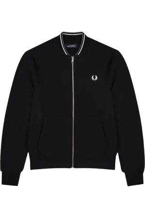 Fred Perry Kurtki, Mężczyzna, Czarny, XL, Kurtka bomberowa