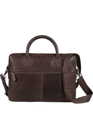 Howard London Torebki, Mężczyzna, brązowy, ONE SIZE, Skóra, Torba na laptopa Evan