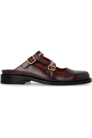 Marni Buty, Kobieta, Czerwony, 37 EU, Skóra, Skórzane Klapki