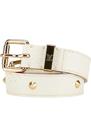 LOUIS VUITTON Pre-owned, Kobieta, Biały, ONE SIZE, Skóra, Pre-owned Leather belts