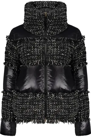 HERNO Kurtki, Kobieta, Czarny, 2XL, Bawełna, Pikowana Kurtka Puchowa ze Stójką